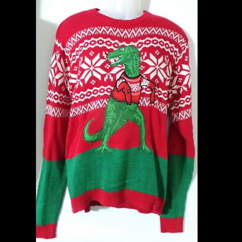 33Degrees T-Rex Ugly Sweater